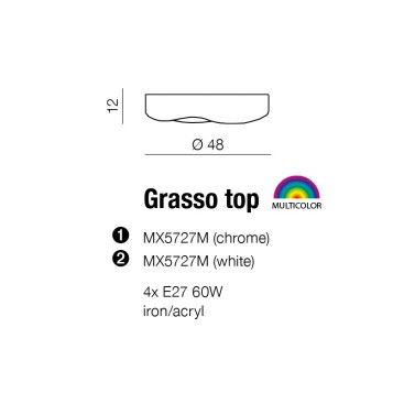 plafon Grasso Chrom AZzardo