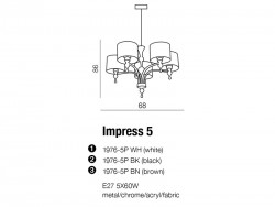 Lampa Impress 5 Black AZzardo