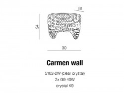 lampa CARMEN WALL