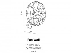 lampa FAN WALL azzardo