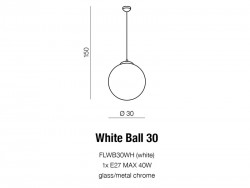 lampa WHITE BALL 30 Azzardo