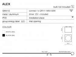 lampa ALEX 12V AZzardo