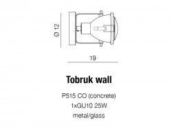Kinkiet TOBRUK CONCRETE WALL