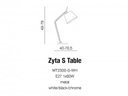 lampa ZYTA table BLACK azzardo