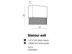 GLAMOUR WALL Black azzardo
