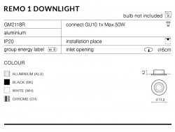 REMO 1 DOWNLIGHT WHITE