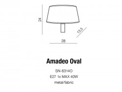 AMADEO OVAL WHITE