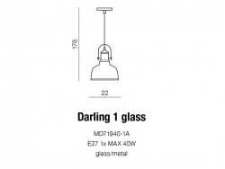 DARLING GLASS 1 WHITE