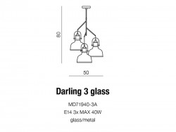 DARLING GLASS 3 WHITE