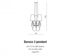 BAROCO 3 PENDANT