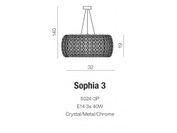 Lampa wisz?ca Sophia 3