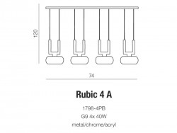 Lampa wisz?ca Rubic 4A