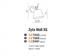 ZYTA WALL XS BLACK