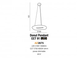 DONUT PENDANT 91 CCT REMOTE