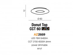 DONUT TOP 60 CCT REMOTE