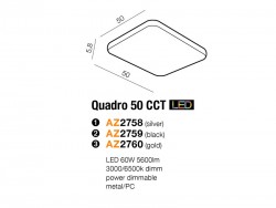 QUADRO 50 CCT LED