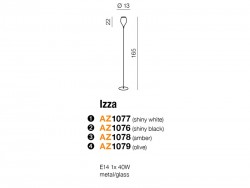 Lampa pod?ogowa IZZA olive