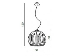 Lampa wisz?ca Arcada M black