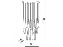 Lampa Brina 24 AZzardo Chrome