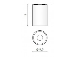 Lampa techniczna Remo 1 Aluminium