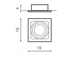 Lampa techniczna Sisto 1 Aluminium