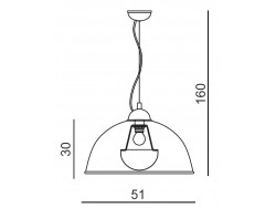 Lampa wisz?ca TOMA BLACK