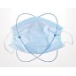 Chirurgiczna maseczka  z filtracją antybakteryjną na twarz trójwarstwowa 50szt. 
