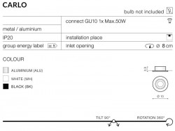 Lampa techniczna Carlo 