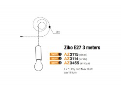 Ziko E27 3 meters