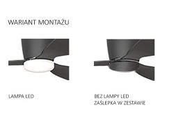 Lampa z wiatrakiem VENETI CCT + REMOTE CONTROL