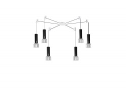 ZIKO 6 linki 3m gwint GU10 GLASS