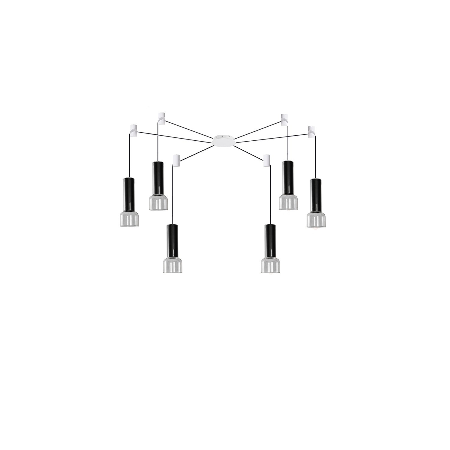 ZIKO 6 linki 3m gwint GU10 GLASS ZIKO 6 linki 3m gwint GU10 GLASS