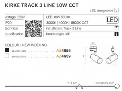 KIRKE TRACK 3 LINE 10W CCT