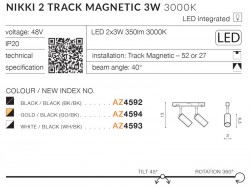 NIKKI 2 TRACK MAGNETIC 3W