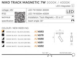 NIKO TRACK MAGNETIC 7W