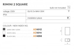 RIMINI 2 SQUARE IP54