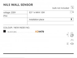 NILS WALL SENSOR IP44 