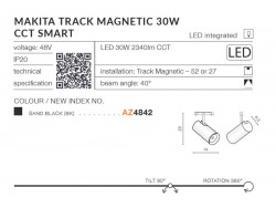 MAKITA TRACK MAGNETIC 30W CCT SMART