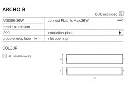 lampa ?cienna Archo 2B azzardo