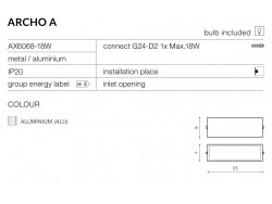 Lampa ?cienna Archo A