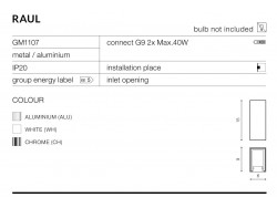 Lampa ?cienna RAUL azzardo
