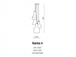 Lampa Karina 4 AZzardo