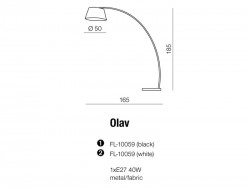 Lampa pod?ogowa Olav