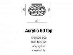 Lampa Acrylio 50 azzardo