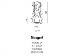 Lampa Mirage 6 AZzardo