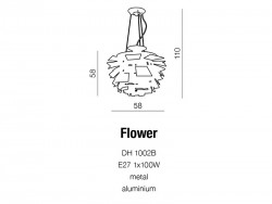 lampa Flower azzardo 
